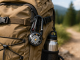 Magnetic Carabiner Compass with Thermometer for Survival, Black