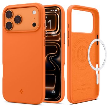 Spigen Silicone Fit Mag MagSafe Phone Case Cover iPhone 17 Pro Max - Orange