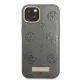Guess Peony Logo Plate MagSafe dėklas telefonui iPhone 13, pilkas
