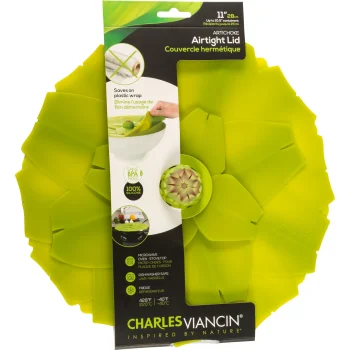 Silikoninis dangtelis Charles Viancin ARTICHOCKE 28 cm, žalias