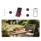 Belaidis virtuvinis termometras Meatmeet X Pro, „Bluetooth“ ir „Wi-Fi“, 2 zondai, juodas