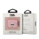 Karl Lagerfeld AirPods 3 dėklas Karl\'s Head Glitter, rožinis