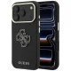 Guess dėklas Grained & Big Resin Logo, skirtas Apple iPhone 18 Pro / 17 Pro, juodas