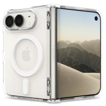 Spigen Ultra Hybrid Pro MagSafe dėklas iPhone Duo, Clear / White