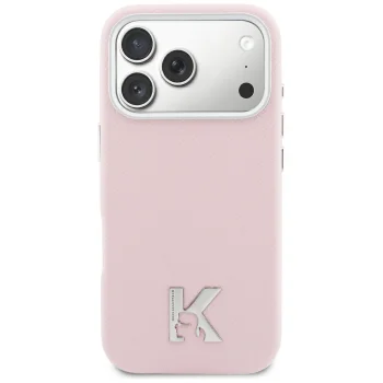 Karl Lagerfeld Karl Head Logo MagSafe dėklas iPhone 17, Rausva