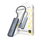 Wozinsky WHBC10Y4S 6-in-1 USB-C šakotuvas, aliumininis, pilkas