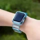 „Strap Light Set“ silikoninis dirželis ir dėklas „Apple Watch 42mm“, mėlynas