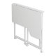 Maclean MC-1250 L/W sulankstomas L formos rašomasis stalas, 100x65 cm, baltas