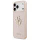 Guess Grained Big 4G & Classic Logo dėklas iPhone 17 Pro Max, rožinis
