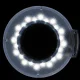 Activeshop S5 LED didinamoji lempa su stovu, balta
