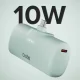 Išorinė baterija SBS EcoPower 5000 mAh 10W su integruota USB-C jungtimi, Žalia