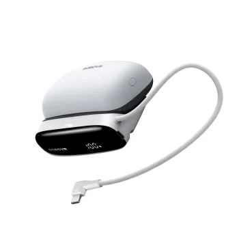 BoboVR PD100 Combo 2-in-1 Docking Station and Power Bank for B100, White