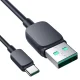 Joyroom Multi-Color Series A14 USB-A į USB-C laidas 3A 1.2 m, juodas