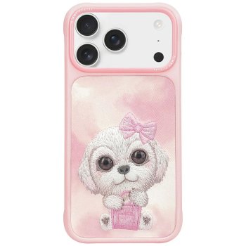 Nimmy iPhone 17 Pro Max Case Big Eyed Pet 2.0 Dog, Pink