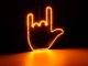 LED Gesture Light for Car Rear Window with Remote Control
