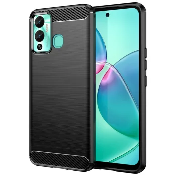 Dėklas Infinix Hot 12 Play NFC / Hot 12 Play Carbon Case, juodas