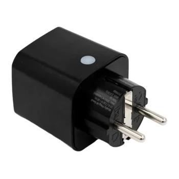Shelly Plug M Gen3 Smart Outlet, Wi-Fi, Bluetooth, Matter, Black