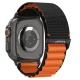 Spigen WBF1 dirželis Apple Watch 44 / 45 / 46 / 49 mm, juodas ir oranžinis