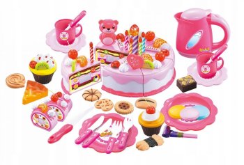 Multistore Birthday Cake Playset 80 Pieces LED