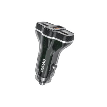 Dudao R78 78W Car Charger USB-C PD / 2xUSB-A QC, Black