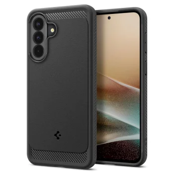 Spigen Rugged Armor dėklas Samsung Galaxy A37 5G, juodas
