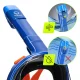 4Fizjo TSUNAMI Full Face Snorkeling Mask, S/M, Blue