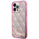 Guess dėklas iPhone 14 Pro Max telefonui Liquid Glitter 4G, rožinis