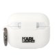 Karl Lagerfeld KLAPRUNCHH AirPods Pro dėklas Silicone Choupette Head 3D, Baltas