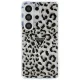 Guess IML Leopard Triangle MagSafe dėklas Samsung Galaxy S26 Ultra, juodas