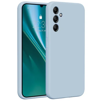 Etteri silikoninis dėklas, skirtas Samsung Galaxy A34 5G, šviesiai mėlynas