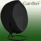 Gardlov apsauginis uždangalas dvivietei sodo kėdei, juodas