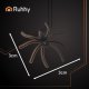 Ruhhy 26214 Glow-in-the-Dark Spider Web with 20 Spiders
