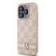 DKNY dėklas iPhone 15 Pro Max telefonui Checkered Mono Pattern, rožinis