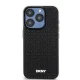 DKNY dėklas, skirtas iPhone 15 Pro Max, 3D Rubber Repeat Pattern, juodas