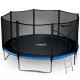 Neo-Sport batutas 404 cm (13 ft) su išoriniu tinklu ir kopėtėlėmis