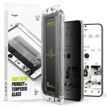 Ringke Easy Slide 2-pack Privacy Glass  Samsung Galaxy S25
