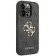 Guess dėklas iPhone 15 Pro telefonui 4G Big Metal Logo, pilkas