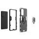 Dėklas Samsung Galaxy A73 Ring Armor su žiedu-laikikliu, juodas