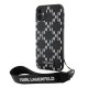Karl Lagerfeld dėklas iPhone 11 / XR Monogram Losange Saffiano, juodas