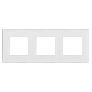 Triple Glass Frame Maclean MCE731W, 228 x 86 mm, White