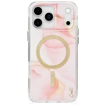Uniq Coehl Aeris dėklas iPhone 17 Pro Max telefonui su MagClick, rausvas