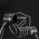 Rockbros 32120007001 dviračio spyna su kodu ir plieniniu trosu, Juoda