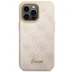 Guess dėklas iPhone 14 Pro Max telefonui 4G Vintage Gold Logo, rožinis