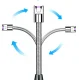 Plazminis USB žiebtuvėlis, juodas ir sidabrinis