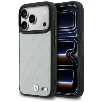 BMW M Shape Logo MagSafe dėklas iPhone 17 Pro, pilkas