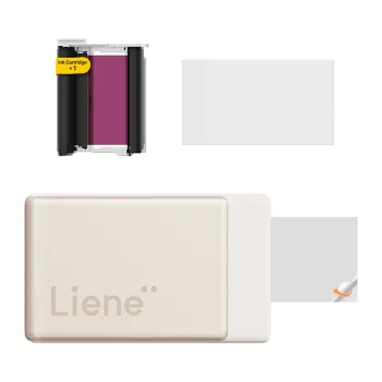 Nešiojamas nuotraukų spausdintuvas Liene Pearl N200 Pro 2x3" Bluetooth 5.2, auksinis