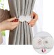 Magnetic Curtain Tieback with Pearl, Gold