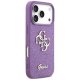 Guess dėklas iPhone 17 Pro telefonui Fixed Glitter Big 4G, alyvinis