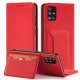Atverčiamas dėklas Magnet Card Case, skirtas Samsung Galaxy A13 5G, raudonas