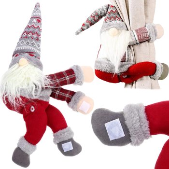 Christmas Gnome Curtain Holder, Tieback, Fastener, 40 cm